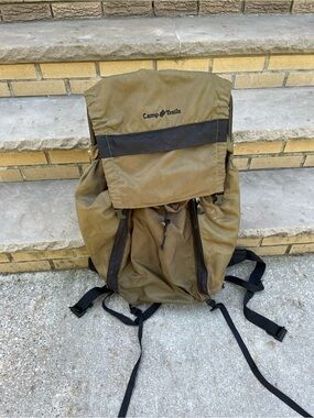 Olive Travel Backpack for Men camp trails